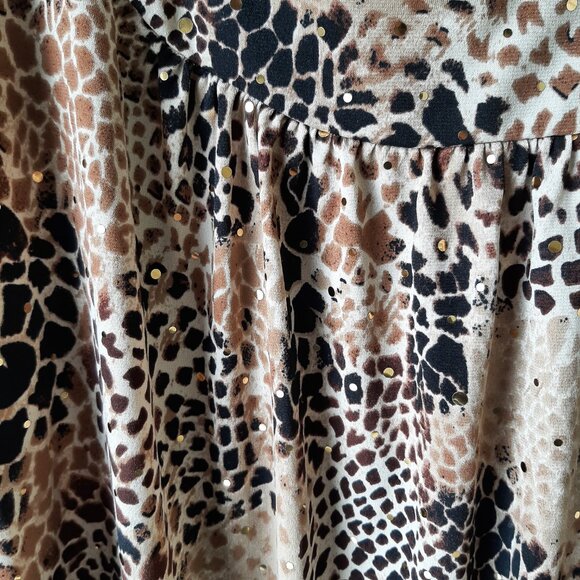EUC Amy Byer Leopard Print Tank Top Size Small - Picture 4 of 6